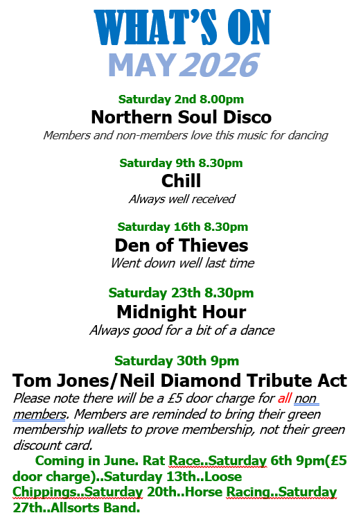 What's On - May 2026